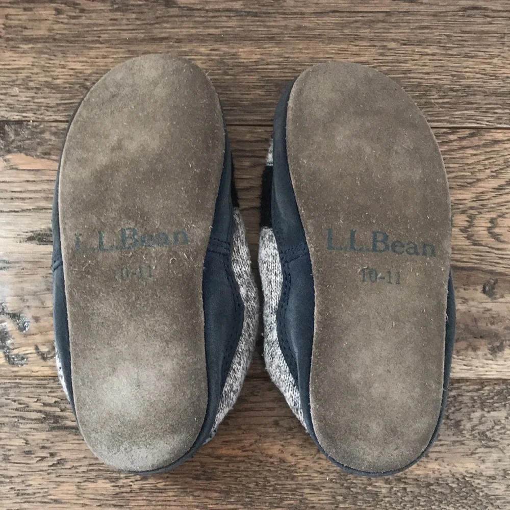 L.L. Bean Fleece Slippers (size 10-11)